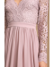 Awaken My Love Dusty Lavender Long Sleeve Lace Maxi Dress
